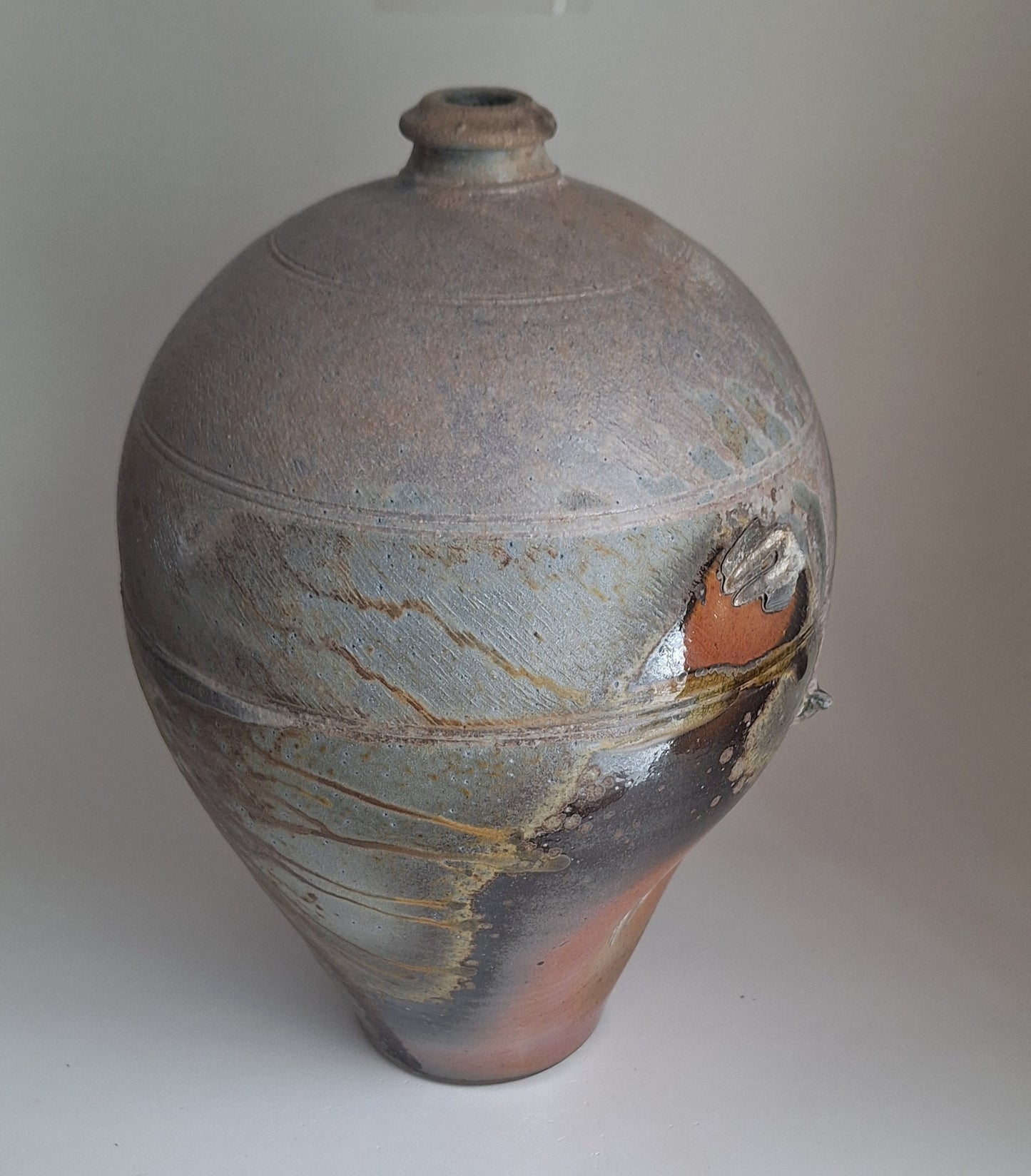 Tall woodfired vase