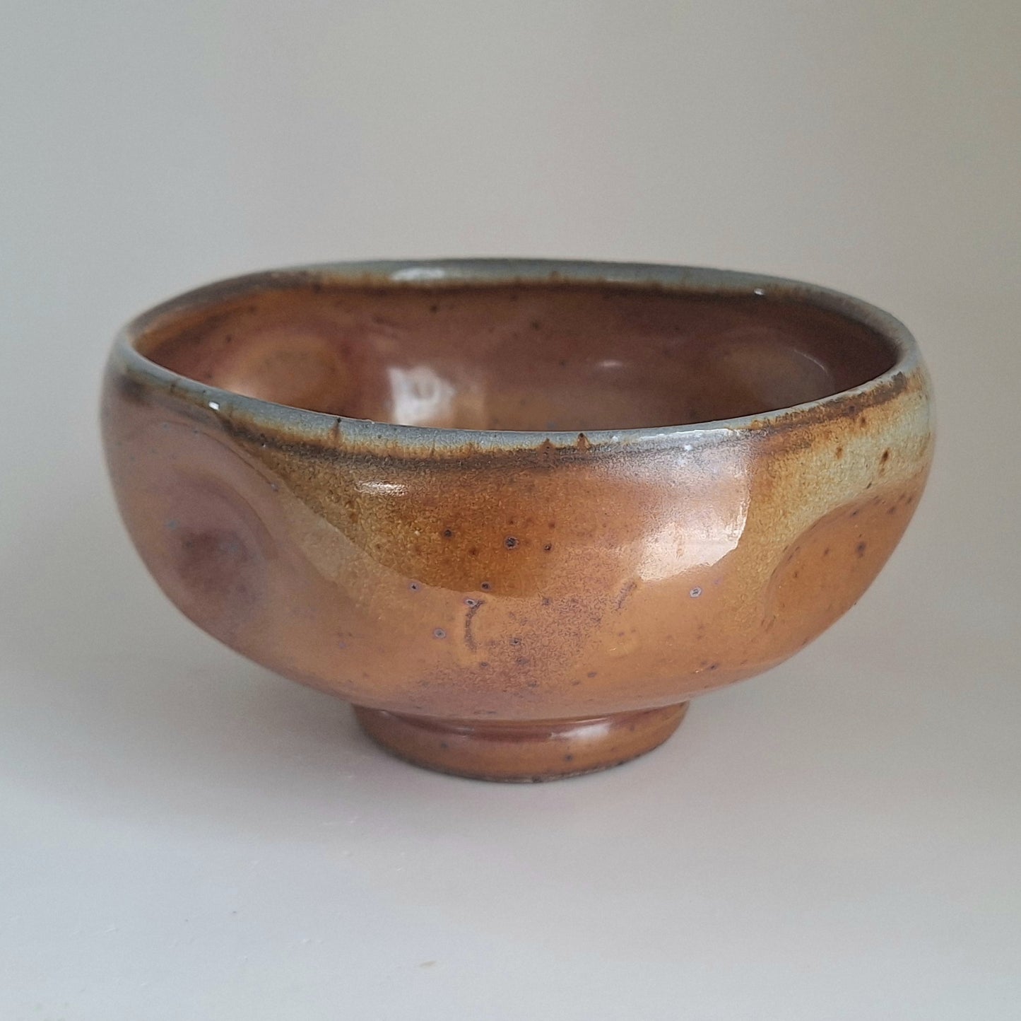 wood fired Shino bowl