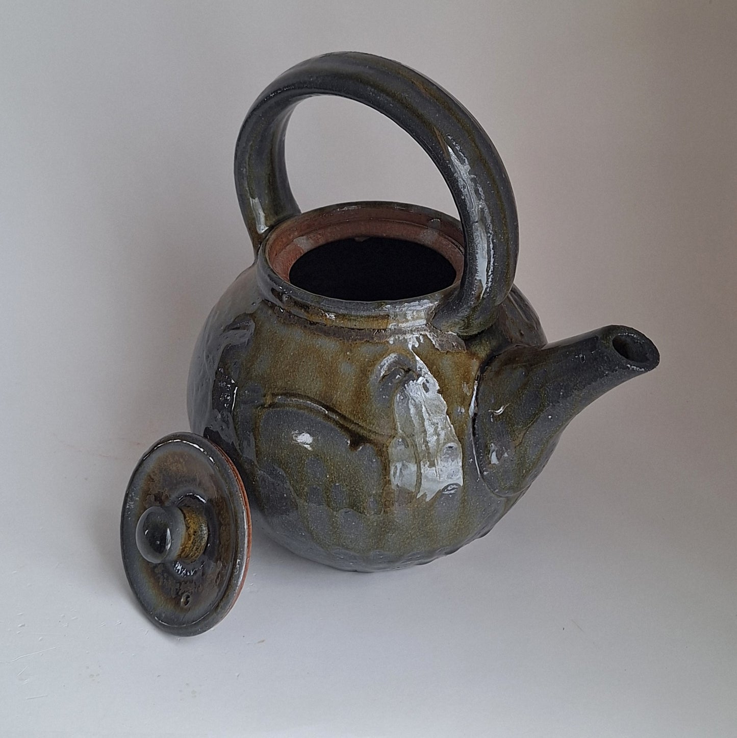 Soda fired Teapot