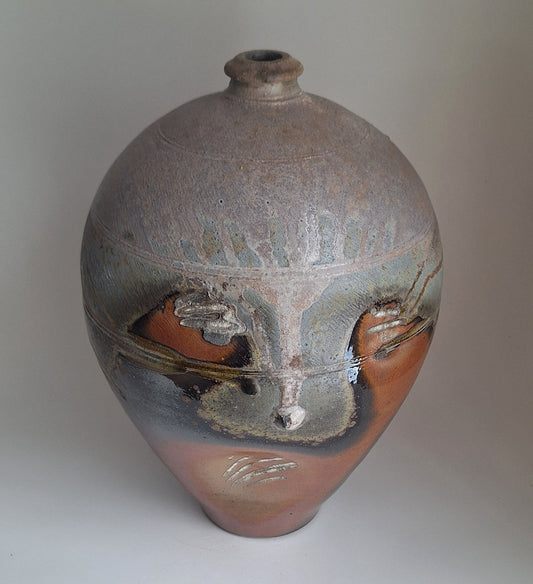 Tall woodfired vase